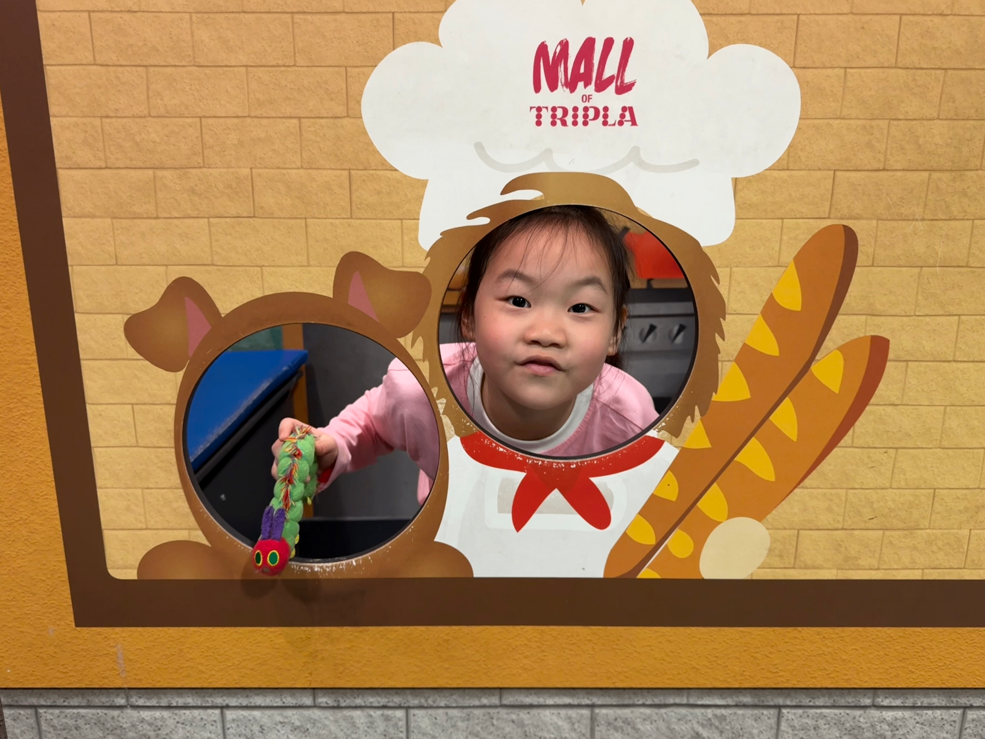 Phoebe and her caterpillar