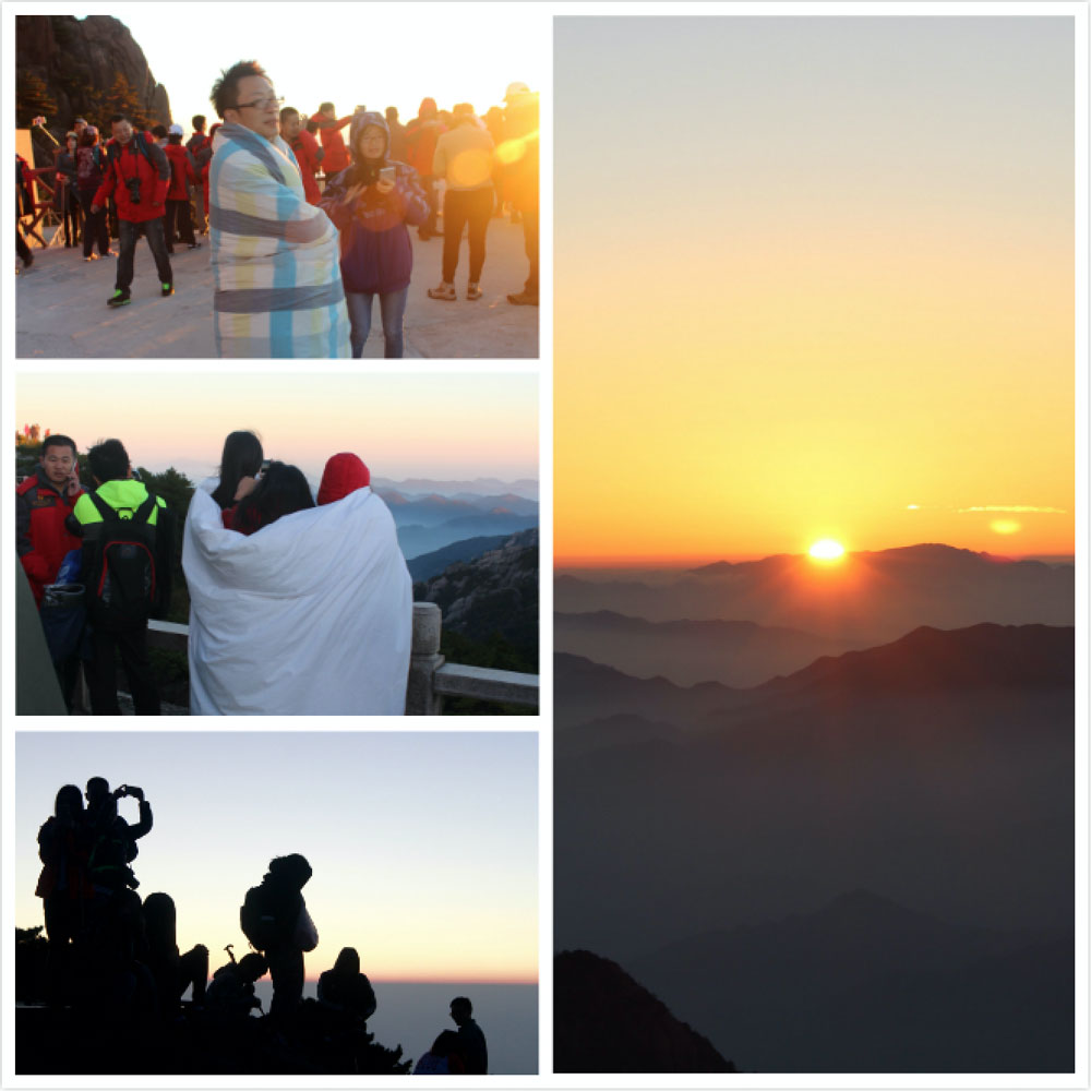People Watching the Sunrise