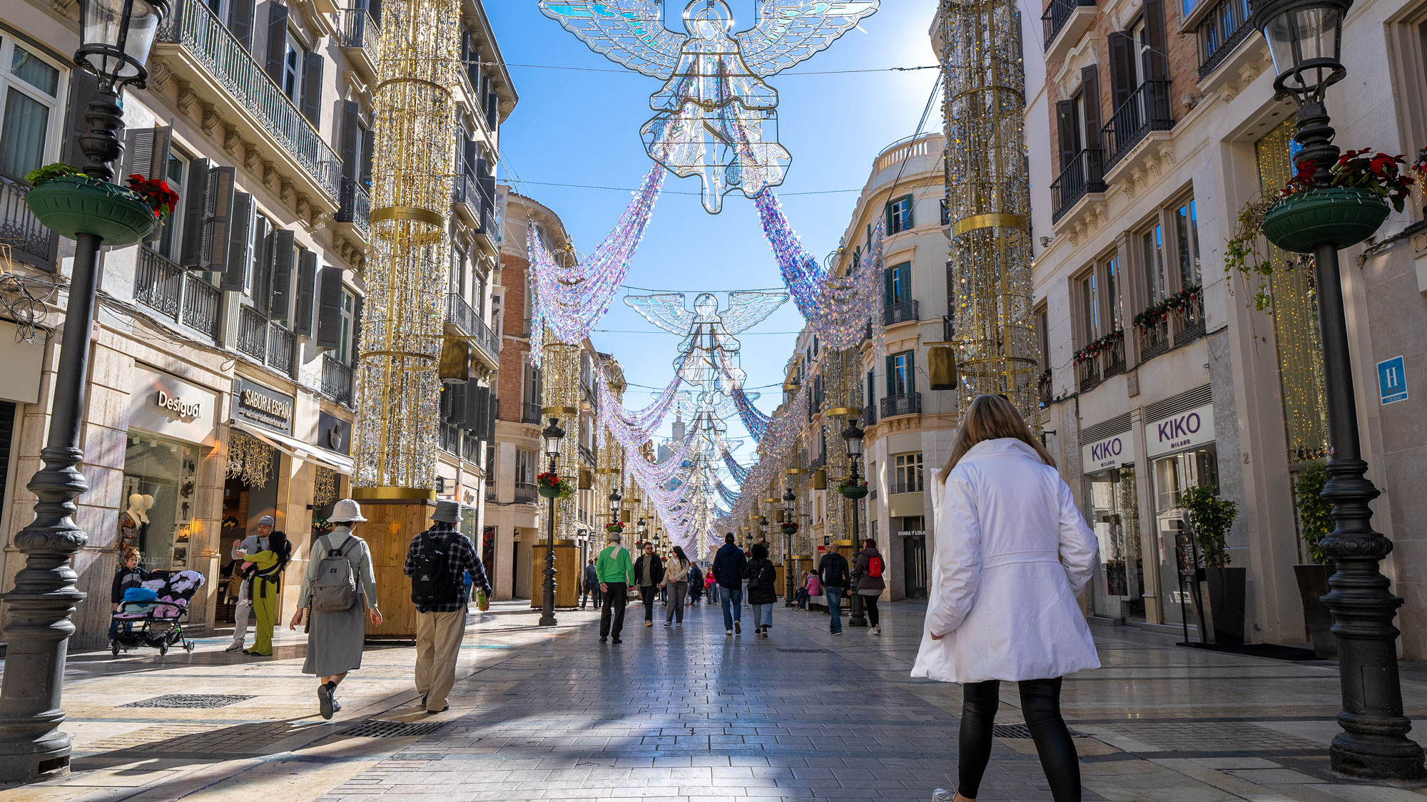 Larios Street (Calle Marqués de Larios), Málaga’s main pedestrian street